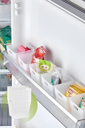 6 Adet Şeffaf Buzdolabı Kapak İçi Düzenleyici ve Banyo Organizer, MIT1103