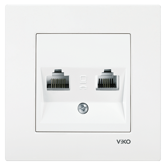 Viko Linnera İkili Data Prizi 2 X RJ45 CAT6 Beyaz