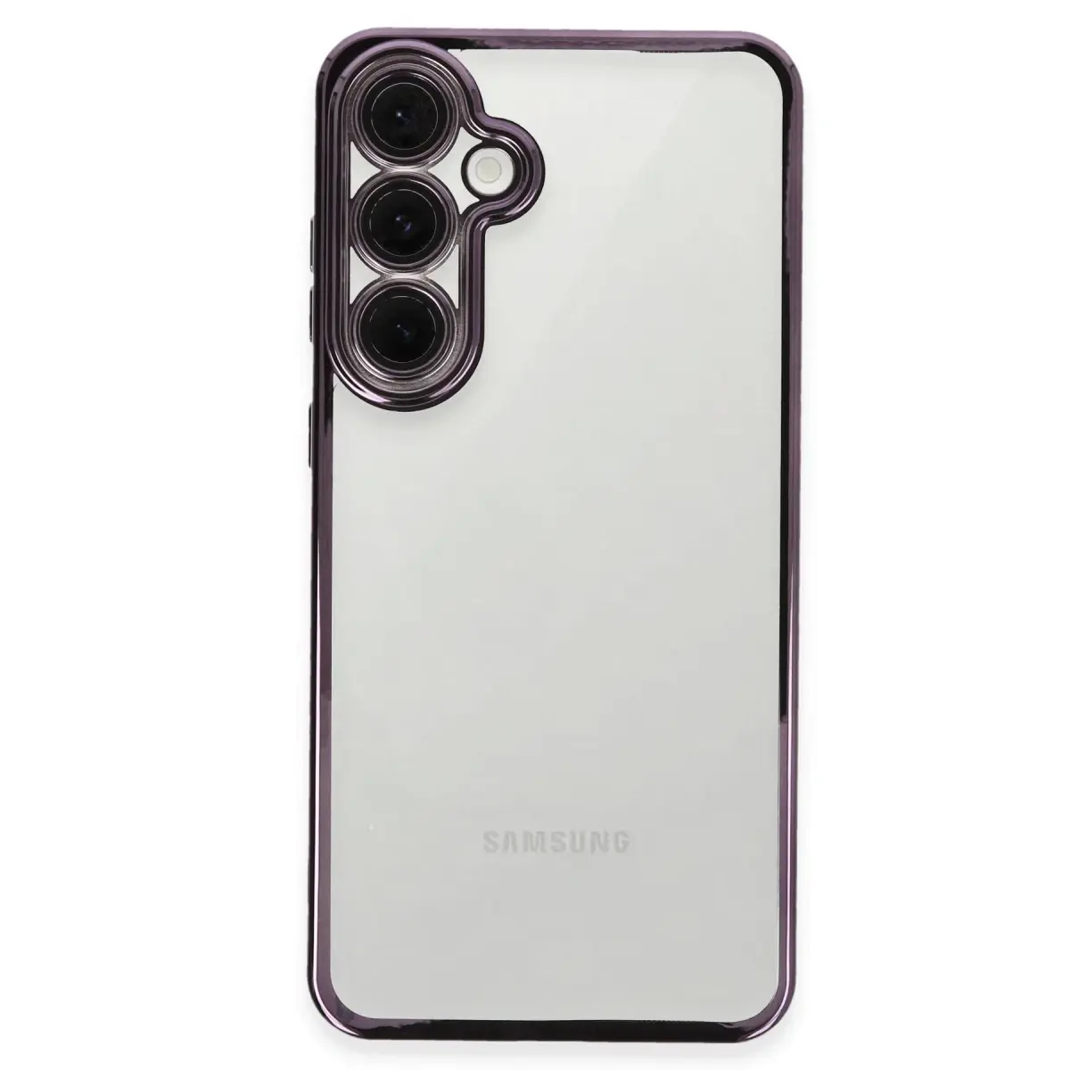 Samsung Galaxy S24 FE Kılıf Razer Lensli Silikon - Mor
