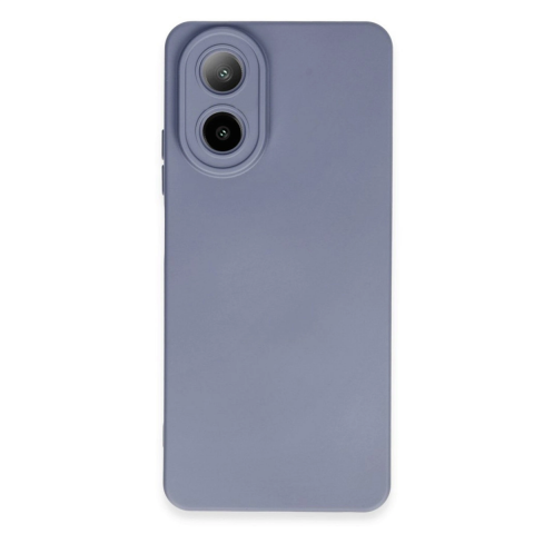 Oppo A38 Kılıf Nano İçi Kadife Silikon - Gri