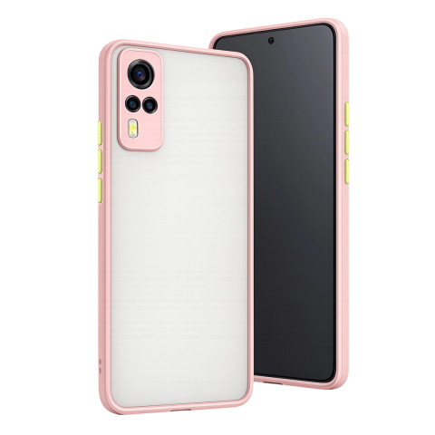 Vivo Y53s Kılıf Montreal Silikon Kapak - Pembe
