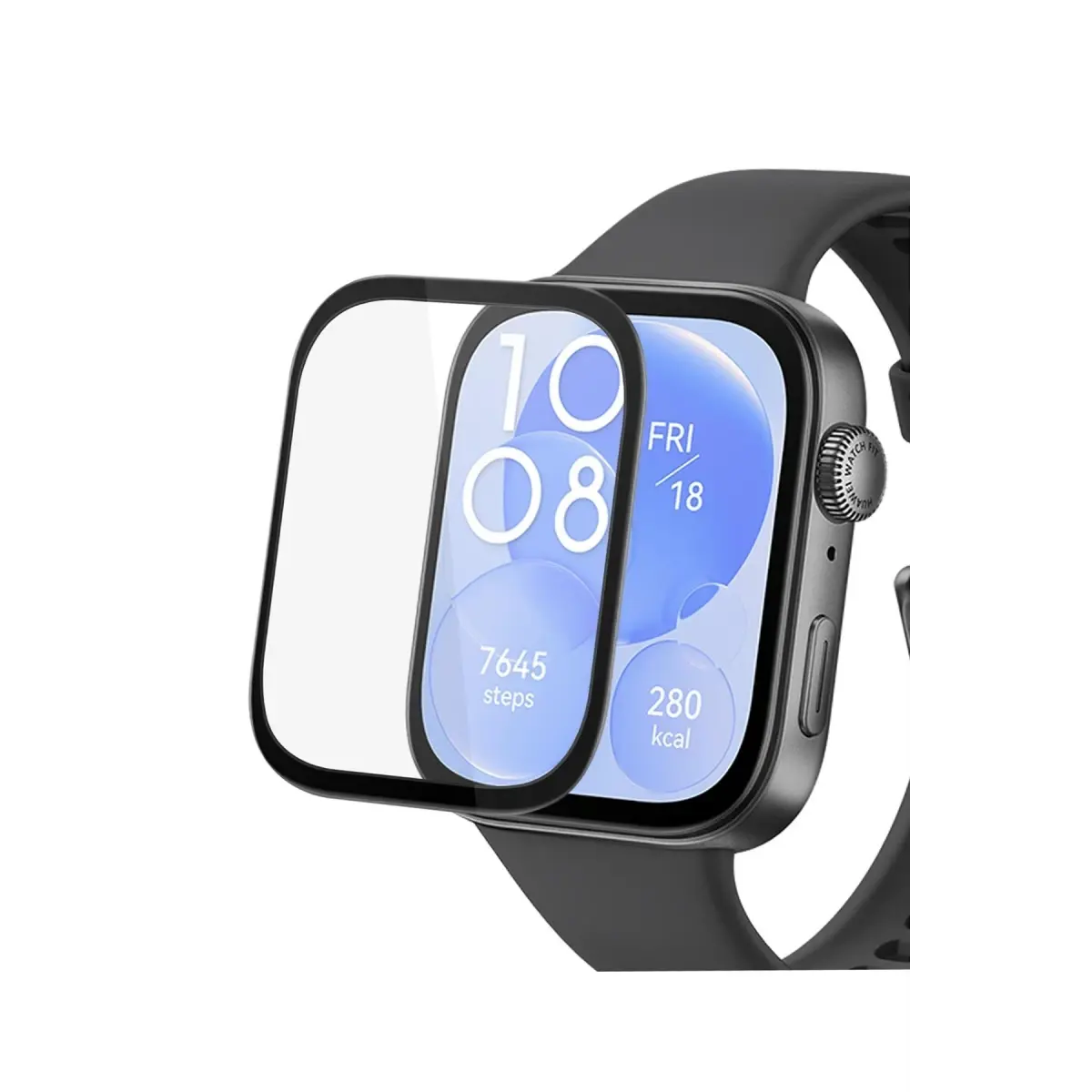 Huawei Watch Fit 3 Polymer Nano Ekran Koruyucu - Şeffaf