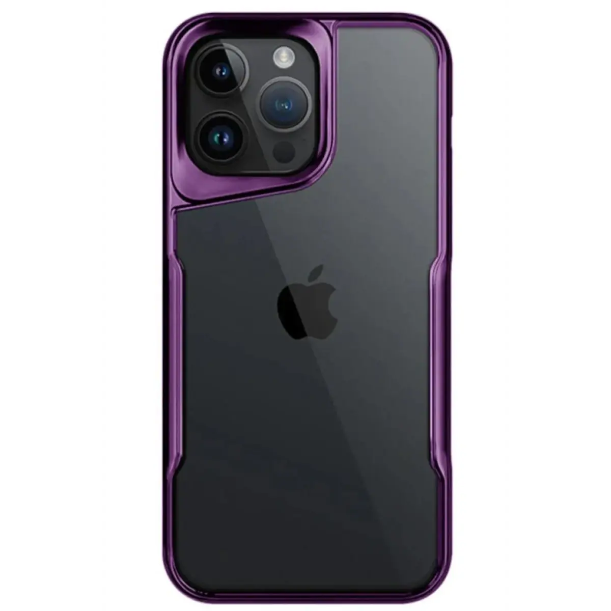 Apple iPhone 15 Pro Max Kılıf Boyi Silikon Kapak - Derin Mor