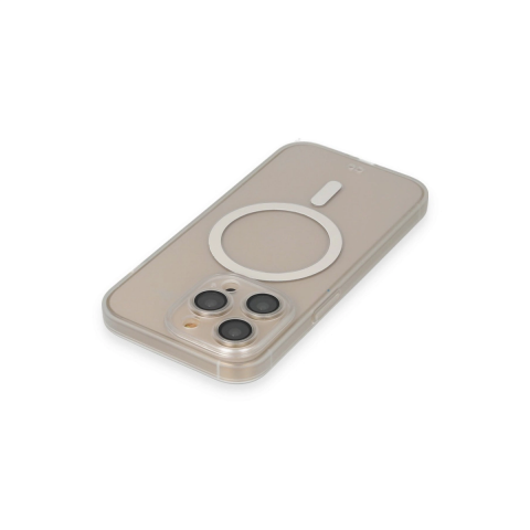 Apple İphone 14 Pro Kılıf Grand Magneticsafe Kapak - Şeffaf