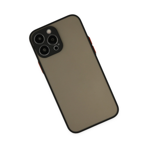 Apple İphone 14 Pro Max Kılıf Montreal Silikon Kapak - Siyah