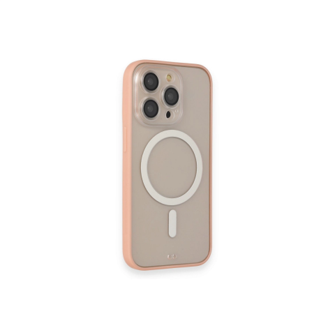 Apple İphone 14 Pro Kılıf Grand Magneticsafe Kapak - Pembe