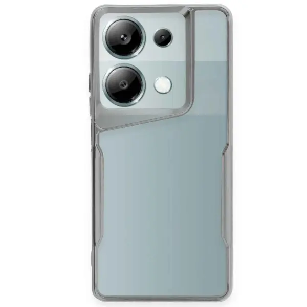 Xiaomi Redmi Note 13 Pro 4G Kılıf Boyi Silikon Kapak - Gümüş