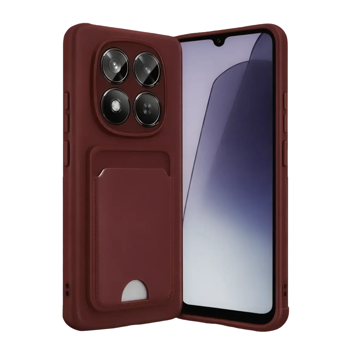 Xiaomi Redmi Note 15 4G Kelvin Kartvizitli Silikon - Bordo