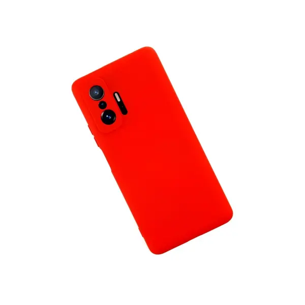 Xiaomi Mi 11T Pro Kılıf Nano içi Kadife Silikon - Kırmızı