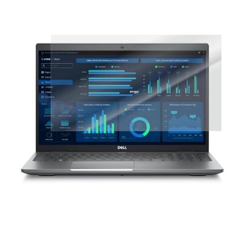 Dell Precision 3581 15 İnç ile Uyumlu Mat Ekran Koruyucu, Yansıma ve Parlama Önleyici, Parmak İzi Bırakmayan, 9H Temperli Nano Cam