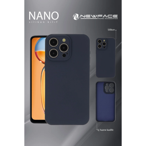 Realme 11 Pro Kılıf Nano İçi Kadife Silikon - Mavi