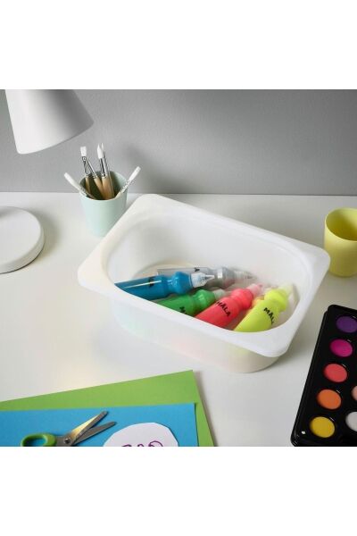 Trofast Oyuncak Saklama Kutusu; Beyaz, 20x30x10 cm