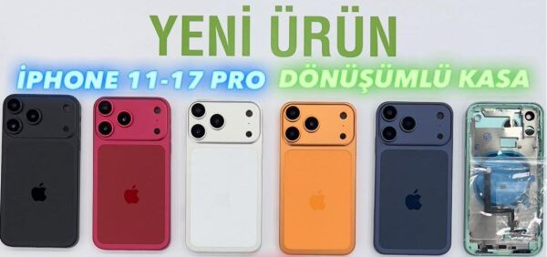 iPhone 11 - 17 PRO'ya Dönüşüm Kasa (GOLD)