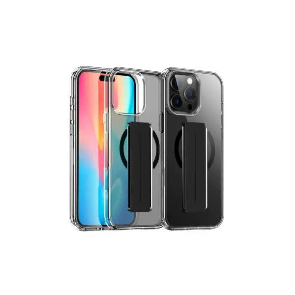 Joko Apple iPhone 14 Pro Max Kılıf Alfa Magsafe Standlı Kapak - Siyah