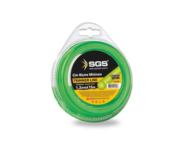 Sgs4300 Tırpan Misinası, 1.2 mm, 15mt, Yuvarlak, Yeşil