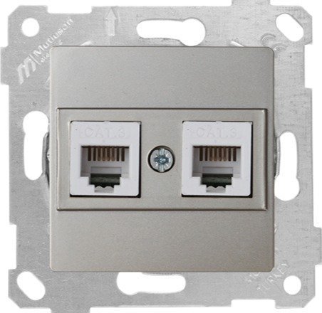 Mutlusan Rita Mek Tuş Telefon Priz i 2Xrj12 Titanyum 2200 126 0183