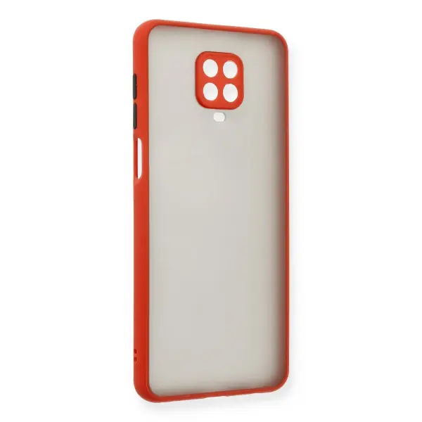 Xiaomi Redmi Note 9 Pro Kılıf Montreal Silikon Kapak - Kırmızı