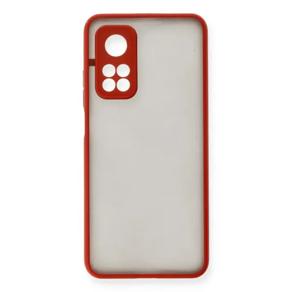 Xiaomi Mi 10T Kılıf Montreal Silikon Kapak - Kırmızı