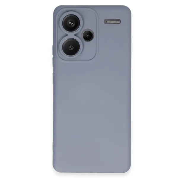 Xiaomi Redmi Note 13 Pro Plus Kılıf Nano içi Kadife Silikon - Gri