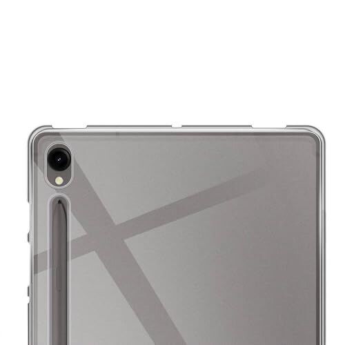 Samsung Galaxy Tab S9 X710 X716 X718 ile Uyumlu Tablet Hibrit Silikon Kapaklı Kılıf Renksiz