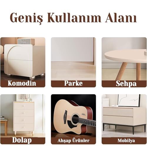 Dolgu Çatlak Çizik Giderici Kullanım Hazır Ahşap 125 ML Parke Tamir Macunu Maun Mobilya Masa