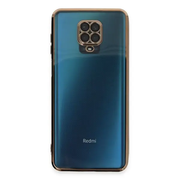 Xiaomi Redmi Note 9 Pro Kılıf Razer Lensli Silikon - Gold