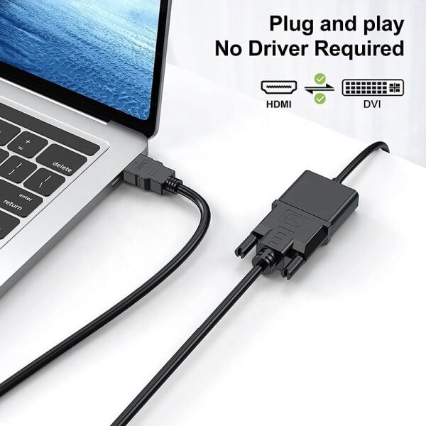 PX-4106 Molex 2 Metre Dvı to HDMI Çift Yönlü 1080P Full HD Erkek-Erkek Kablo Altın Uçlu
