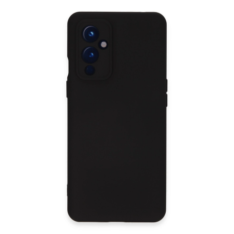 One Plus 9 Kılıf Nano İçi Kadife Silikon - Siyah