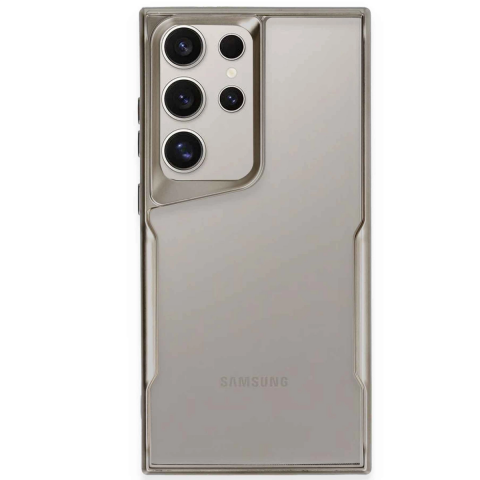 Samsung Galaxy S24 Ultra Kılıf Boyi Silikon Kapak - Titan Gri