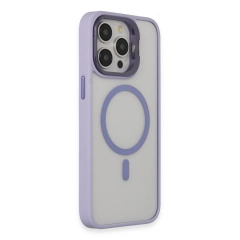 Joko Apple İphone 15 Pro Kılıf Roblox Lens Magsafe Standlı Kapak - Lila