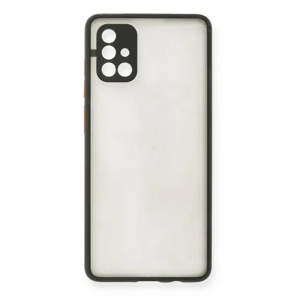 Samsung Galaxy A71 Kılıf Montreal Silikon Kapak - Siyah