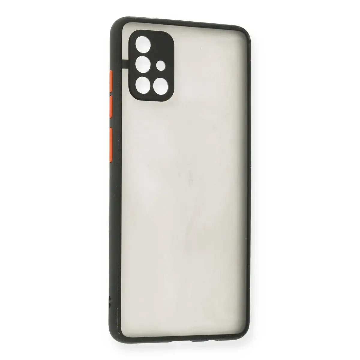 Samsung Galaxy A71 Kılıf Montreal Silikon Kapak - Siyah