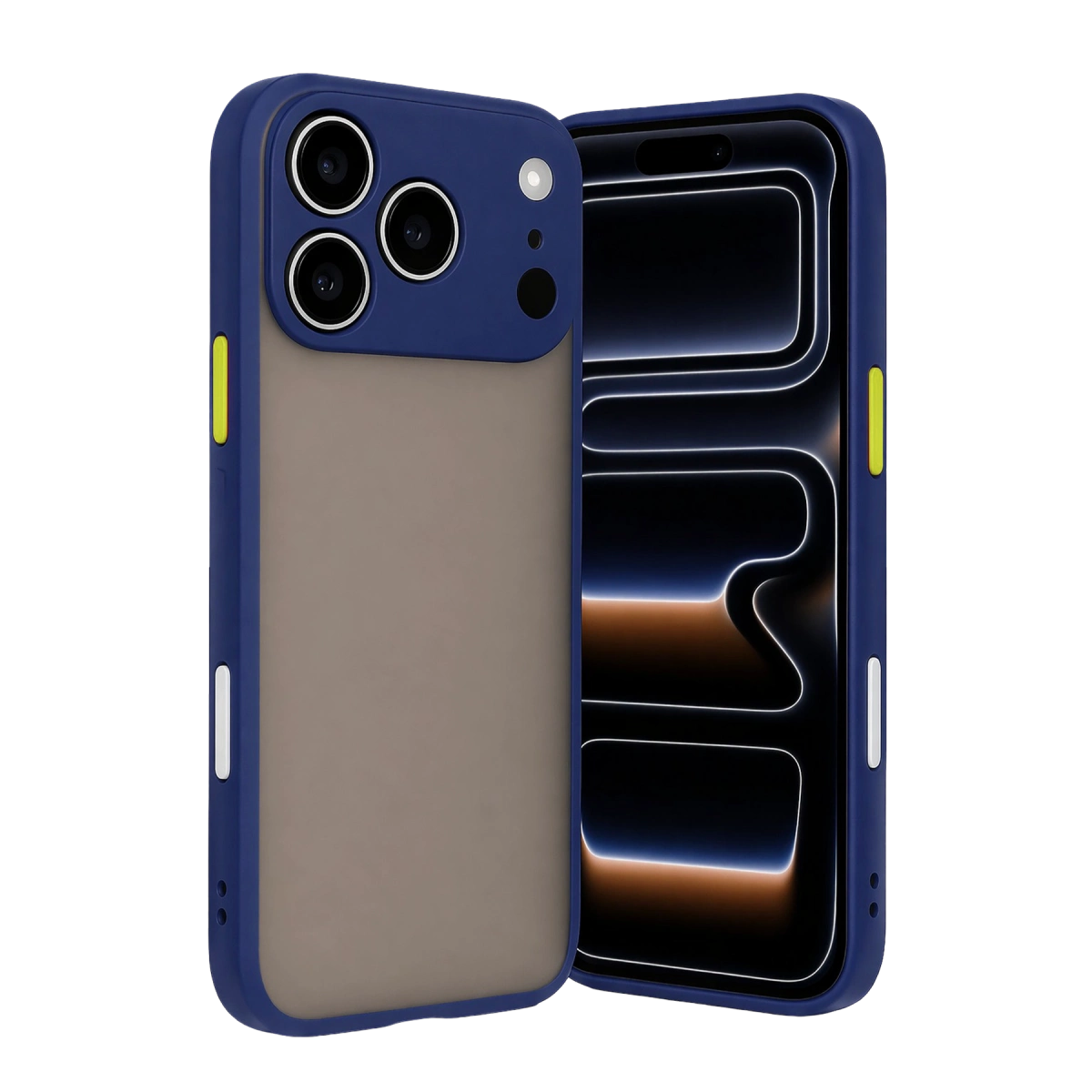 Apple İphone 17 Pro Max Kılıf Montreal Silikon Kapak - Lacivert