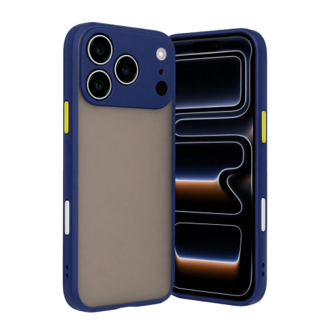 Apple İphone 17 Pro Max Kılıf Montreal Silikon Kapak - Lacivert