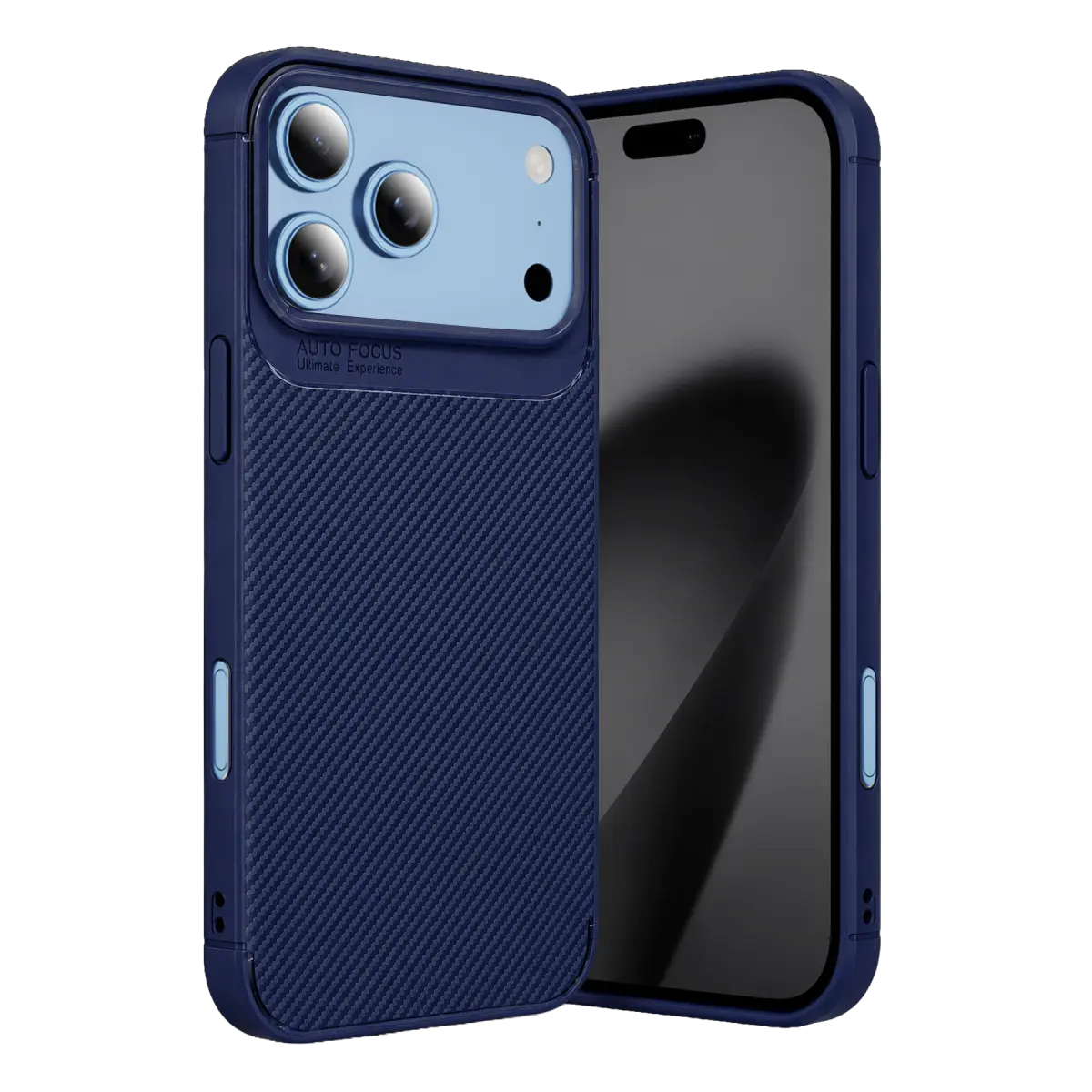 Apple iPhone 18 Pro Max Auto Focus Karbon Kapak - Lacivert