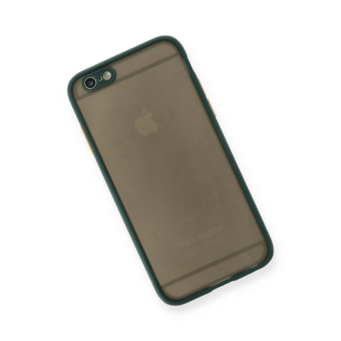 Apple İphone 6 Kılıf Montreal Silikon Kapak - Yeşil