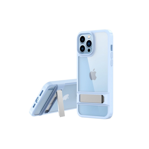 Apple İphone 13 Pro Max Kılıf Rolet Stand Kapak - Sierra Blue